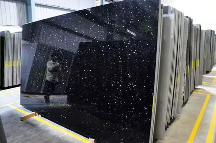 Black Galaxy Granite natural stone surface